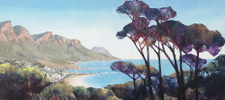 View of Camps Bay | 2021 | Oil on Canvas | 40 x 78 cm